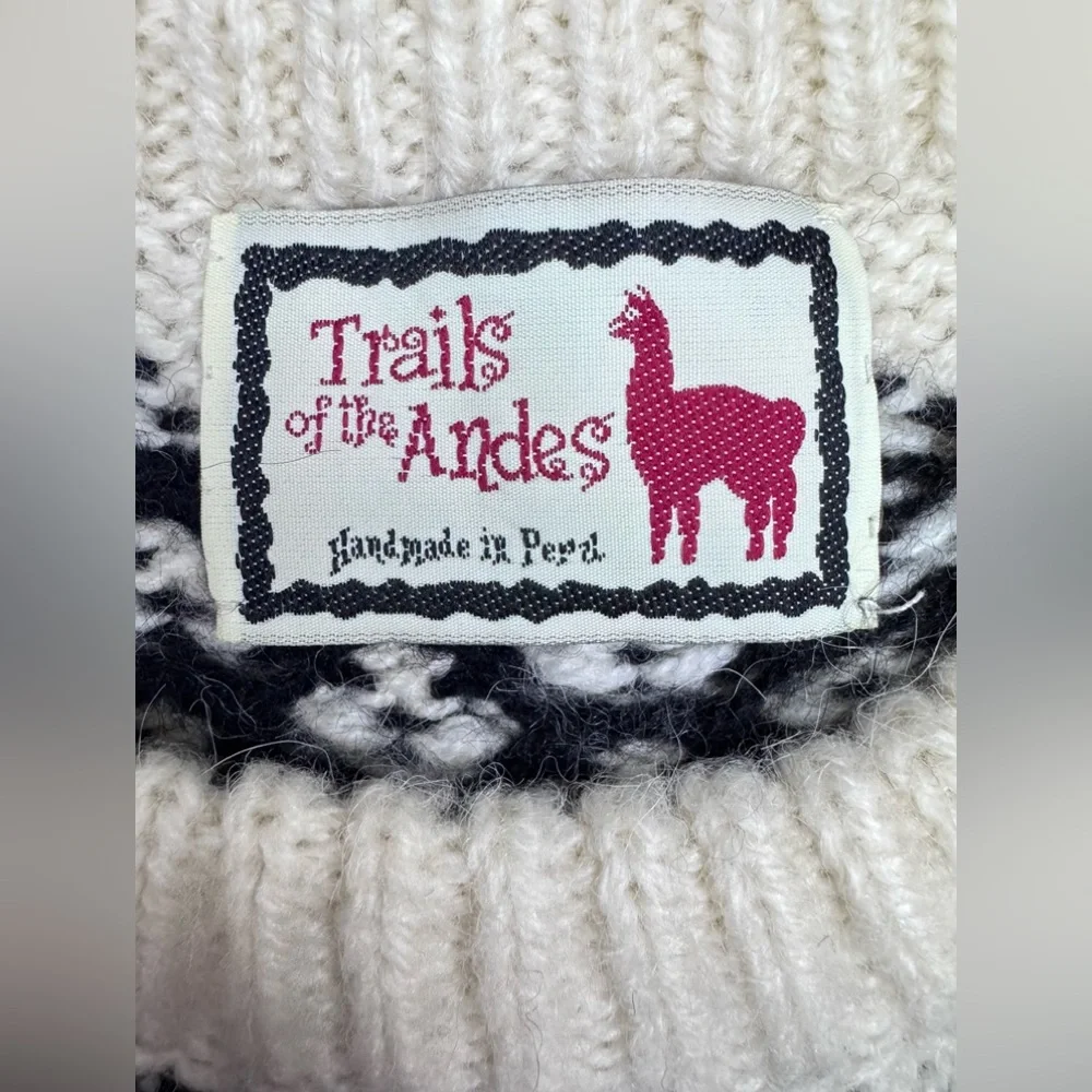 Trails Of The Andes Hand Knit Peruvian Alpaca Wool Sweater‎ Women’s Sweater XXL